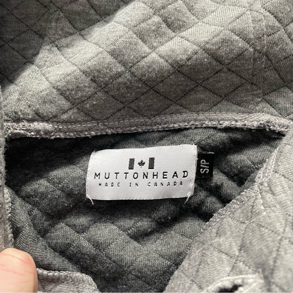 Small | Muttonhead | Camping Hoodie - Heather Grey Quilt - Picture 12 of 12